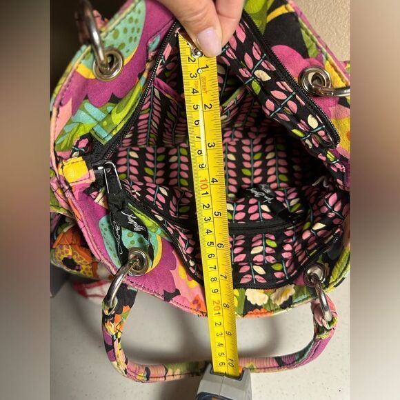 RETIRED 2012 VINTAGE Vera Bradley VaVa Voom Handbag Shoulder Bag Floral Quilted - Picture 15 of 16